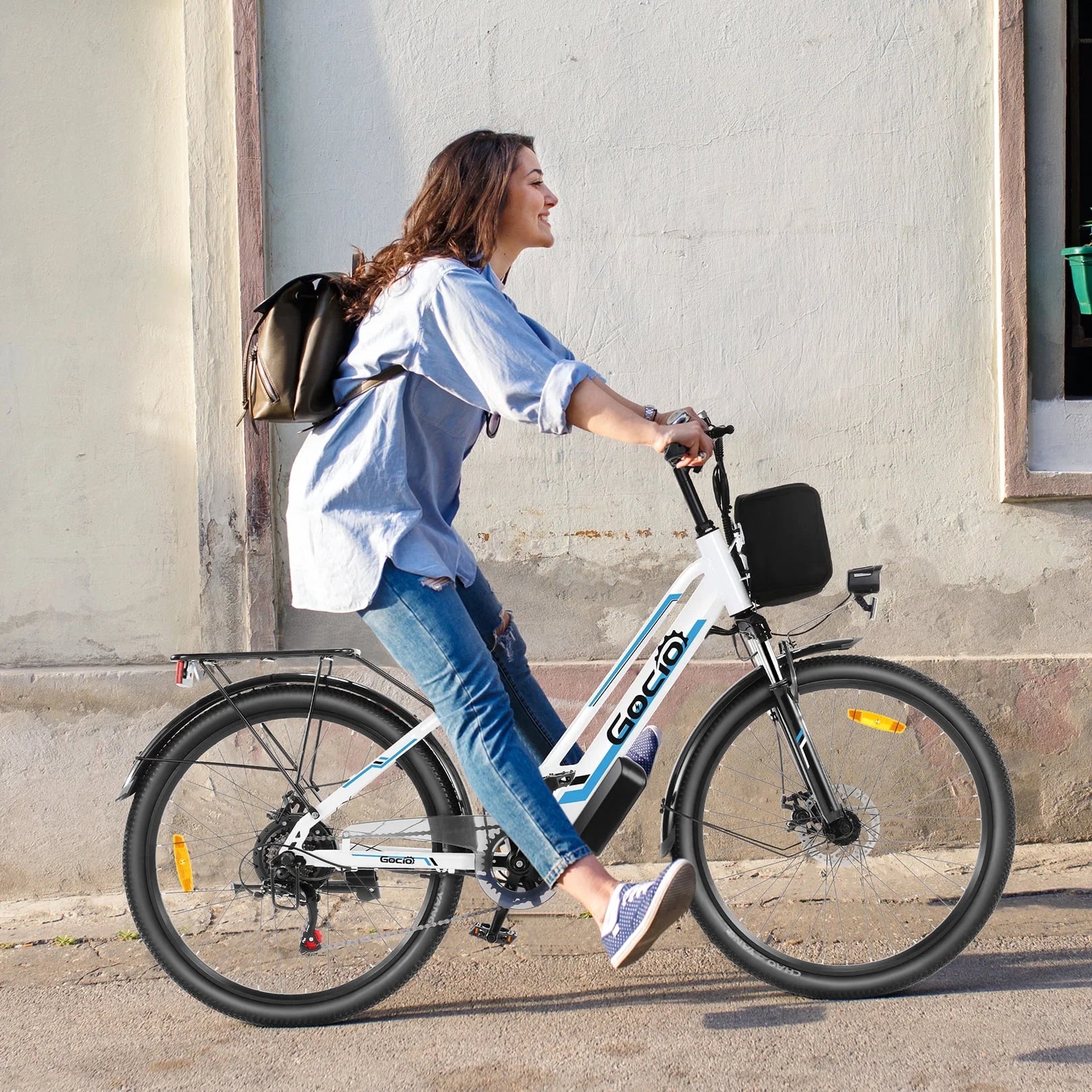 UL2849 Certified 26" Electric Bike for Adults, 750W Peak Motor, 48V 7.8Ah Battery, 19.8 Mph 7-Speed Commuter Ebike with Disc Brakes