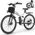 26" Folding Electric Bike for Adults, 750W Peak Motor 48V 7.8Ah Battery, 21 Speed Mountain Ebike, UL2849