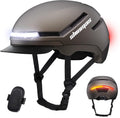 Bike Helmet with Turn Signals, NTA Certified up to 45Km/H, Bicycle Helmet for Men Women with USB Rechargeable Rear Light, Viser, Cycling Helmet for E-Bike & S-Pedelec,Scooter, Commuter, Adults