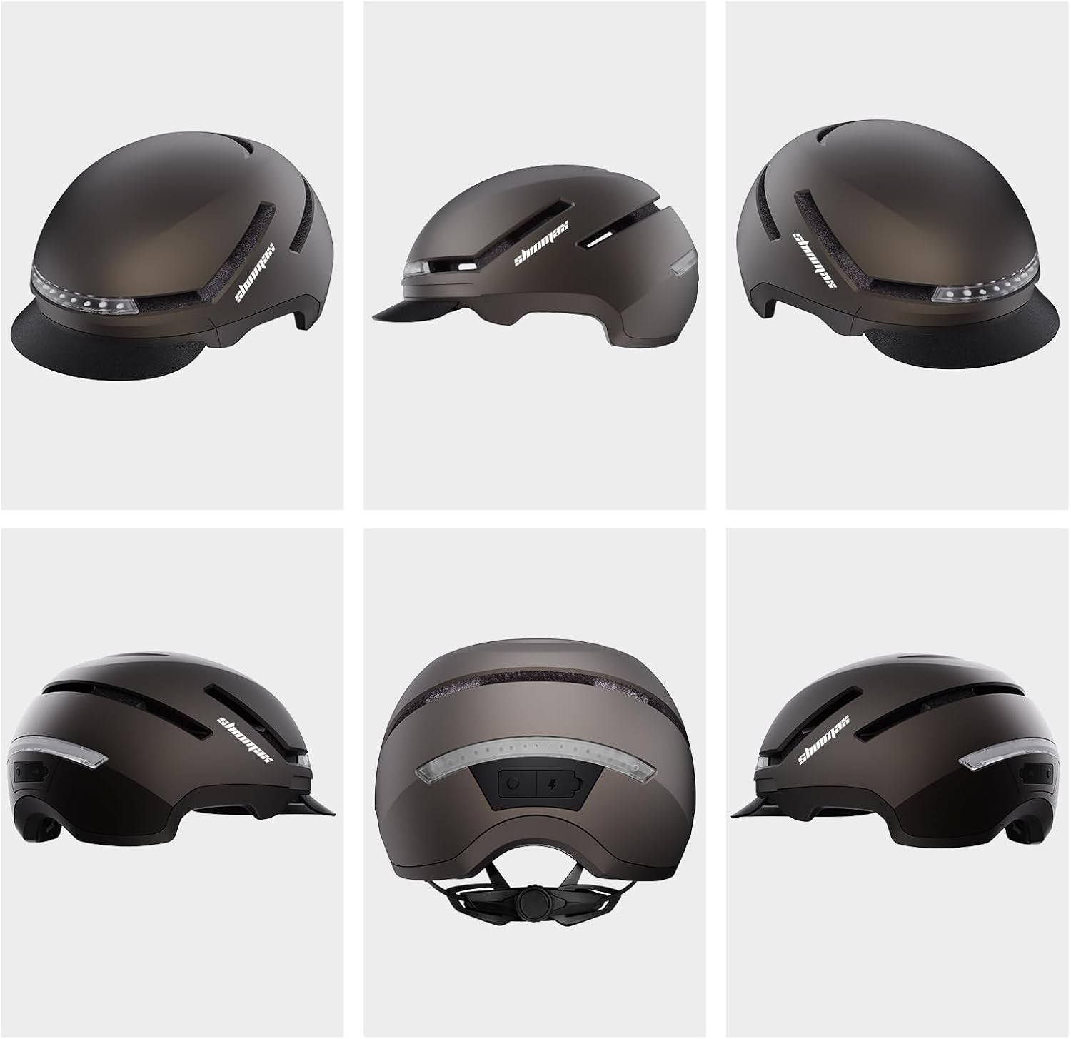 Bike Helmet with Turn Signals, NTA Certified up to 45Km/H, Bicycle Helmet for Men Women with USB Rechargeable Rear Light, Viser, Cycling Helmet for E-Bike & S-Pedelec,Scooter, Commuter, Adults